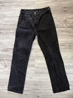 Faded Glory Black Washed Regular Fit Jeans